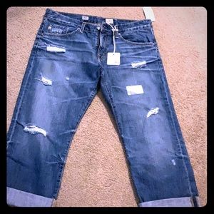 AG Boyfriend jeans crop